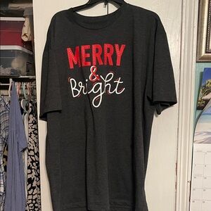 Festive Women's Tee in Charcoal